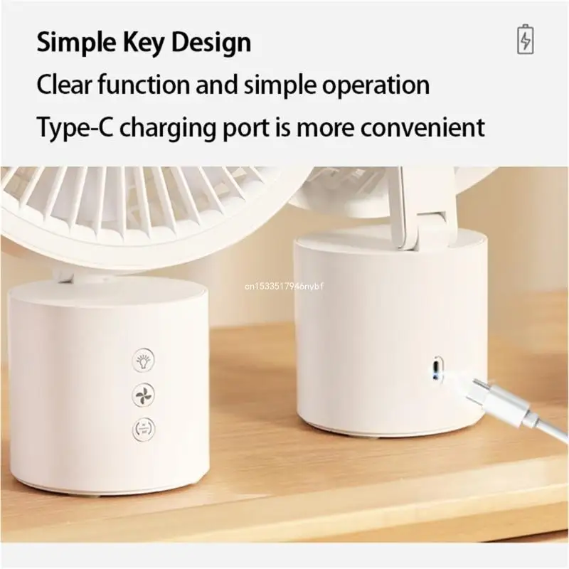 Hanging Fan with Light Camping Fan Folding Table Fan Tent Fan with Light USB Rechargeable Electric Fans Plastic Dropship