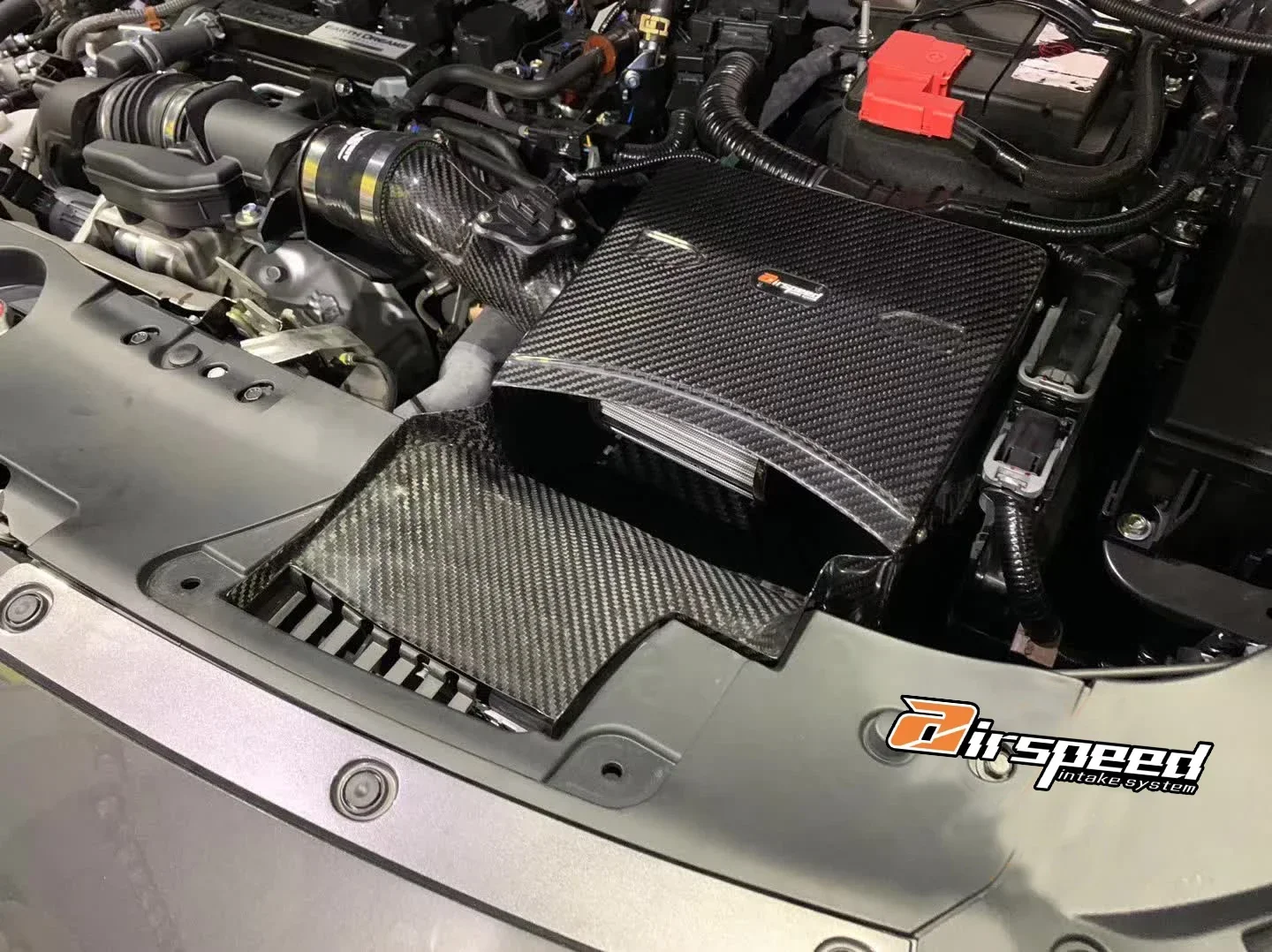 Airspeed Brand Hot Pressing Tank Craft Quality 100% Dry Carbon Fiber Cold Air Intake System For Honda Accord 1.5T