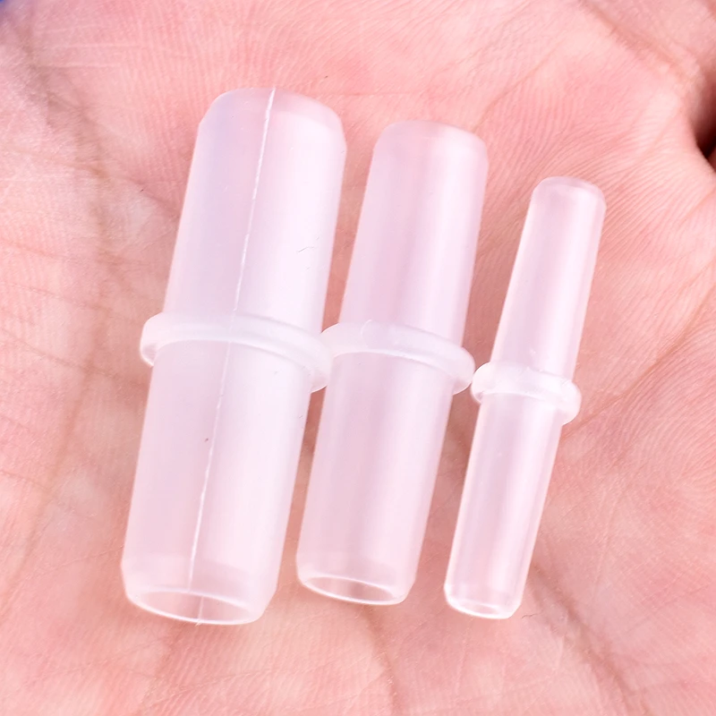 5~200 Pcs Flat Mouth Direct 3~20mm Hose Plastic Equal Diameter Connectors Aquaculture Fish Tank Air Pump Water Pipe Adapter