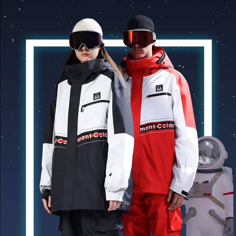 

Custom High Quality Snowboard Clothing Women Skiing Snow Wear Men 2 Piece Ski Jacket Suit