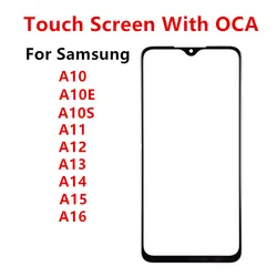 Touch Screen For Samsung Galaxy A10 A10S A10E A11 A12 A13 A14 A15 A16 A137 Out Glass LCD Front Panel Lens With OCA Glue