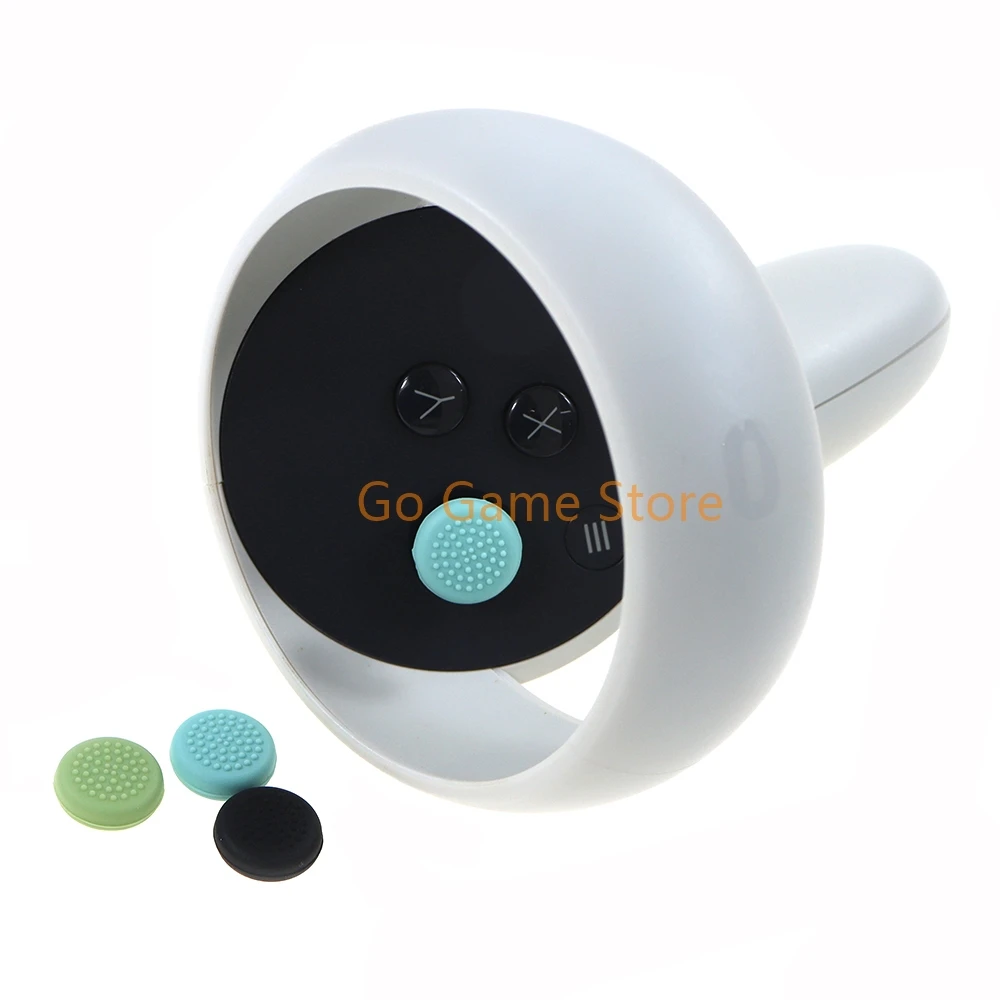 4 Uds. Tapa protectora de Joystick de silicona suave para pulgar para OculusQuest 2 OQ2 VR accesorios de controlador táctil
