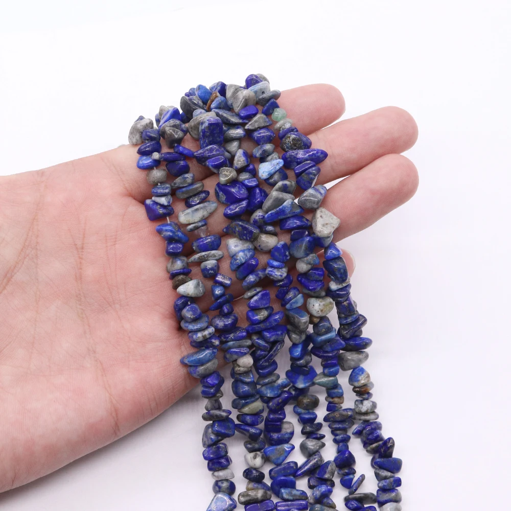 

Irregular Natural Lapis Lazuli Beads Gravel Chip Loose Spacer Beads for DIY Fashion Jewelry Making Necklace Bracelet Accessories