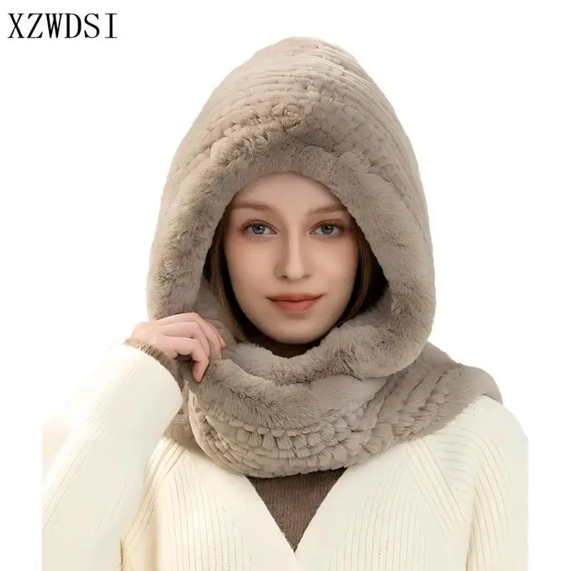 thick-and-warm-ear-flap-luxury-double-faced-mesh-weave-real-rex-rabbit-fur-hat-with-scarf
