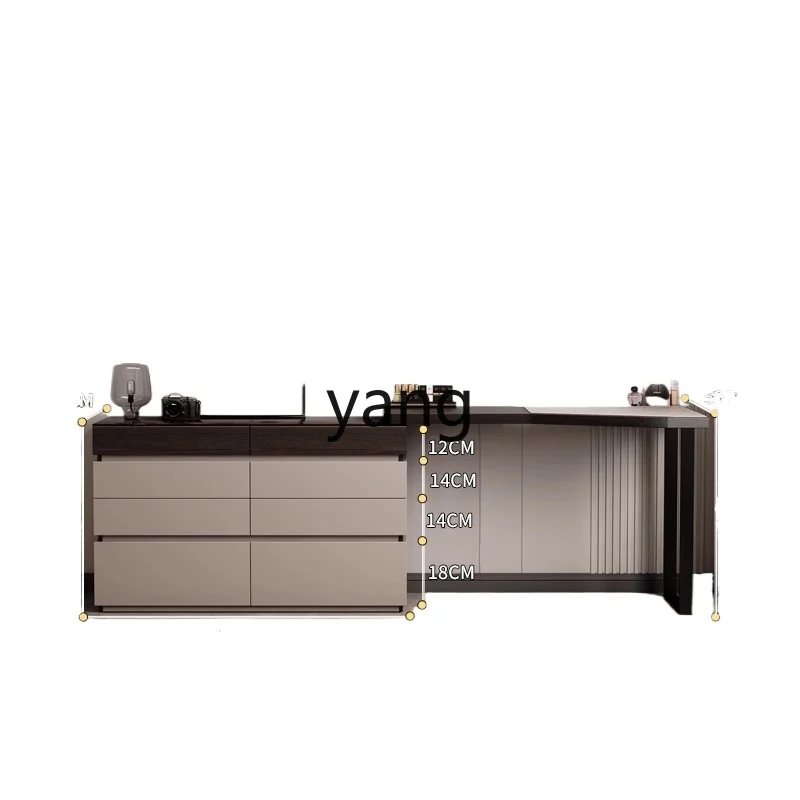 

LMM dresser chest integrated light luxury high-end bedroom office desk bedside storage cabinet