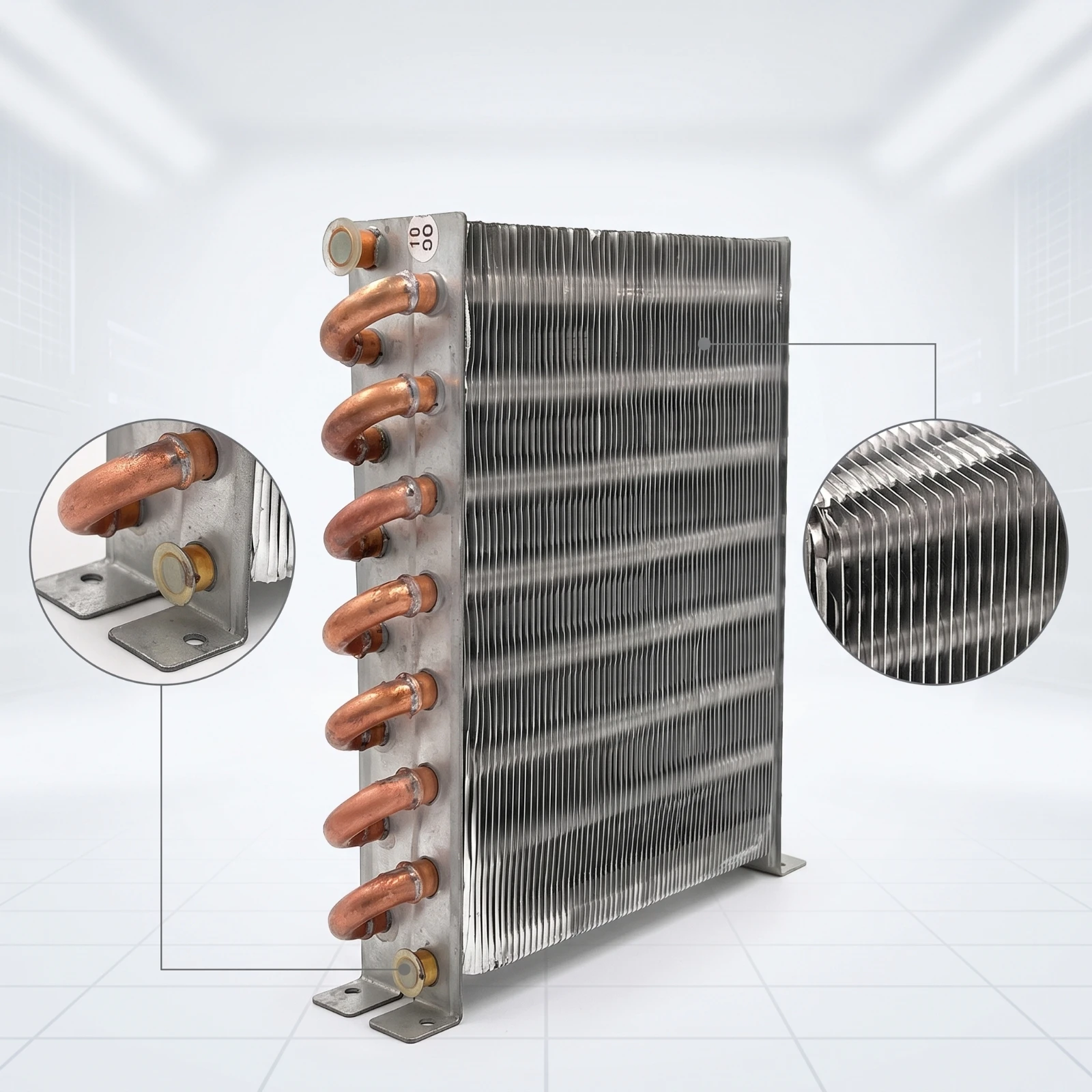 Refrigerator Condenser Coil Finned Condenser with Aluminum Fins Heat Exchanger Copper Easy to Install for Technicians