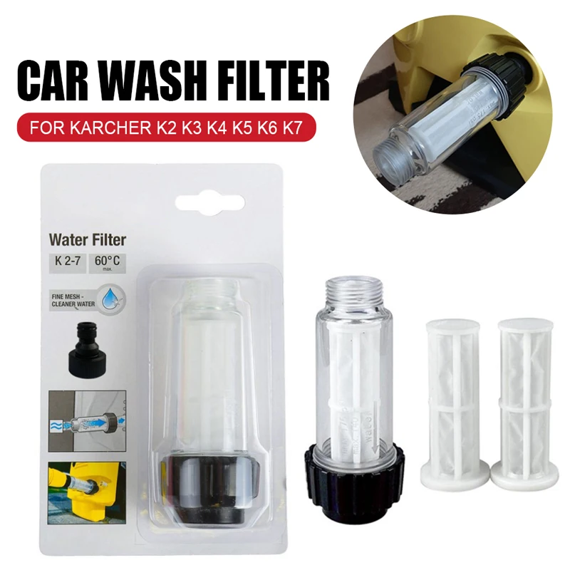 High Pressure Washer Water Filter For Karcher K2 K3 K4 K5 K6 K7 G3/4'' 175psi Water Filters Car Pressure Washer Assessoires