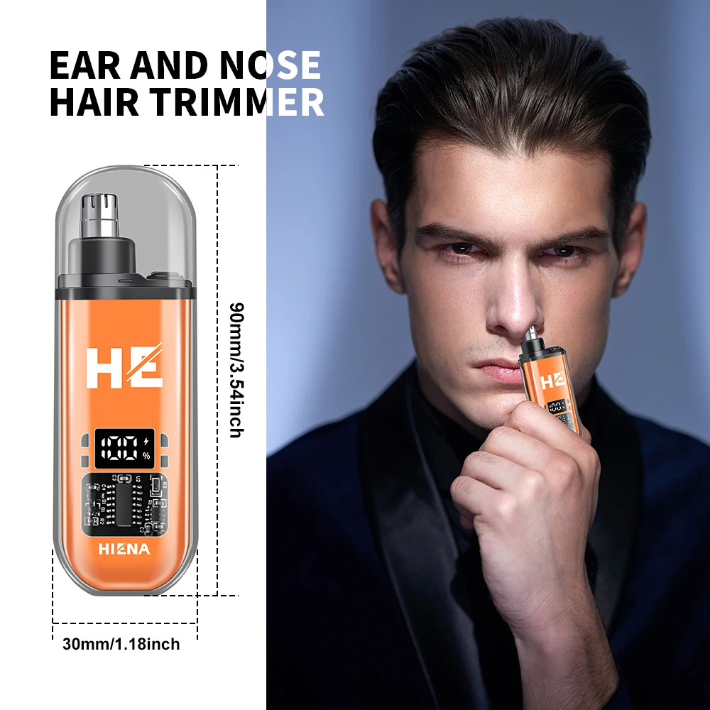 Electric nose hair trimmer, easy to carry around, keep a clean image at any time, sharp cutting does not hurt the nasal cavity