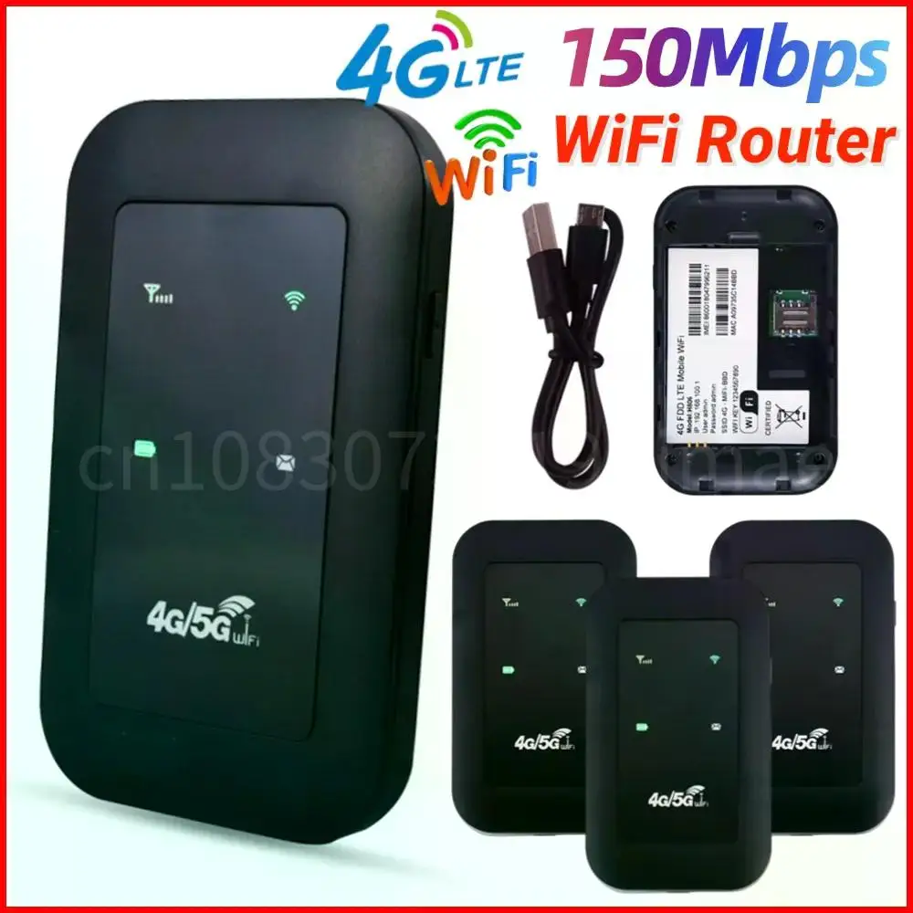 WIFI Router 150Mbps 4G LTE Wireless Router Signal Amplifier Network Expander Adaptor 3G/4G SIM Card Slot Extender Modem Dongle