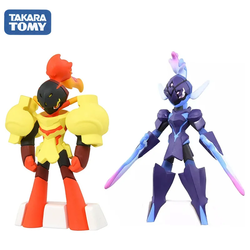 TAKARA TOMY Pokemon Figure Model Children's Toys Animation Peripherals Armarouge Blaze Blade Ghost Trendy Figure Decoration