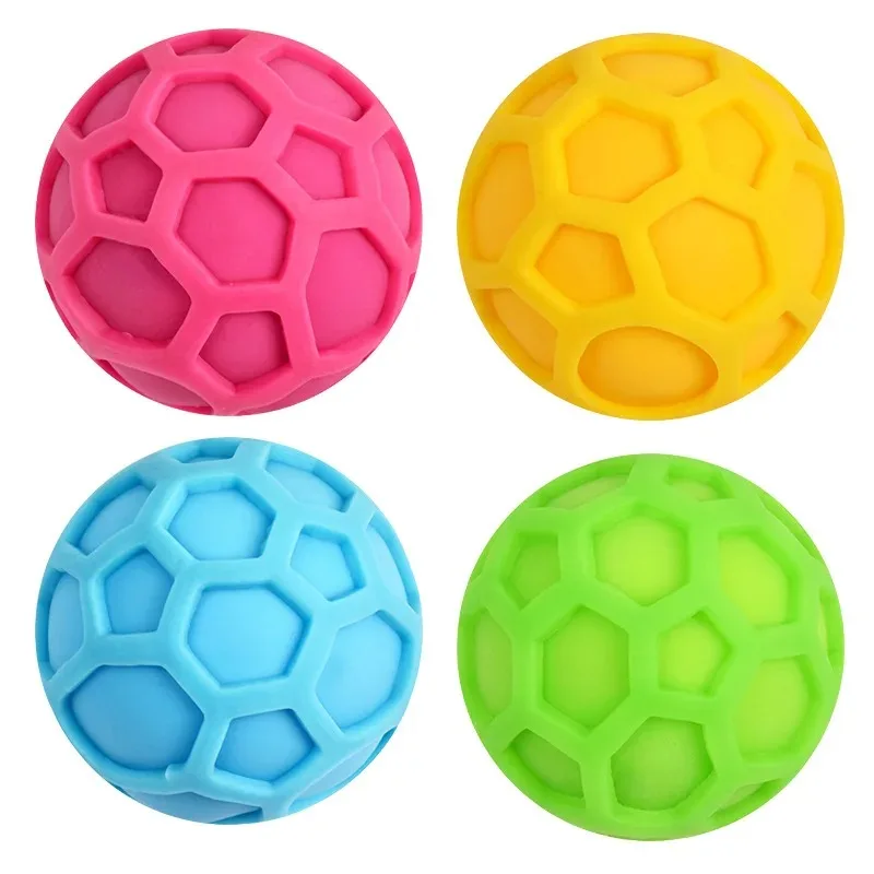 Balle anti-Stress en nid d'abeille, couleur changeante, jouets Squishy, soulagement du Stress à montée lente, jouets sensoriels pour enfants et adultes