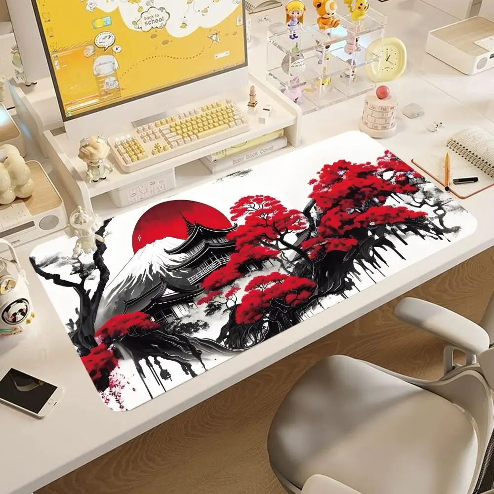 Mouse and Pad Desk mat Office bedroom mat Anti-slip laptop Desktop Moon computer scenery mouse mat