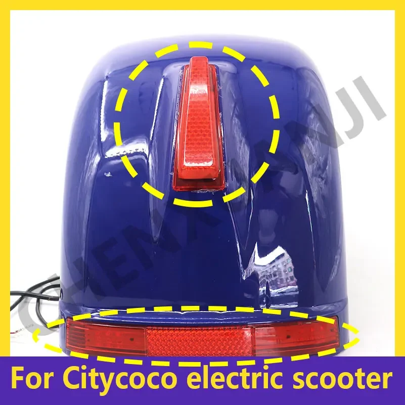 Rear Fender Taillight Brake Light Signal LED  Tail Night Safety  for Citycoco Electric Scooter Accessories Parts