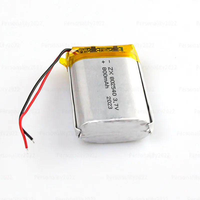 802540 Battery 3.7V 800mAh Li Po 082540 Polymer Rechargeable Lithium Batteries for Beauty Apparatus Nebuliser Small Fan Li-po