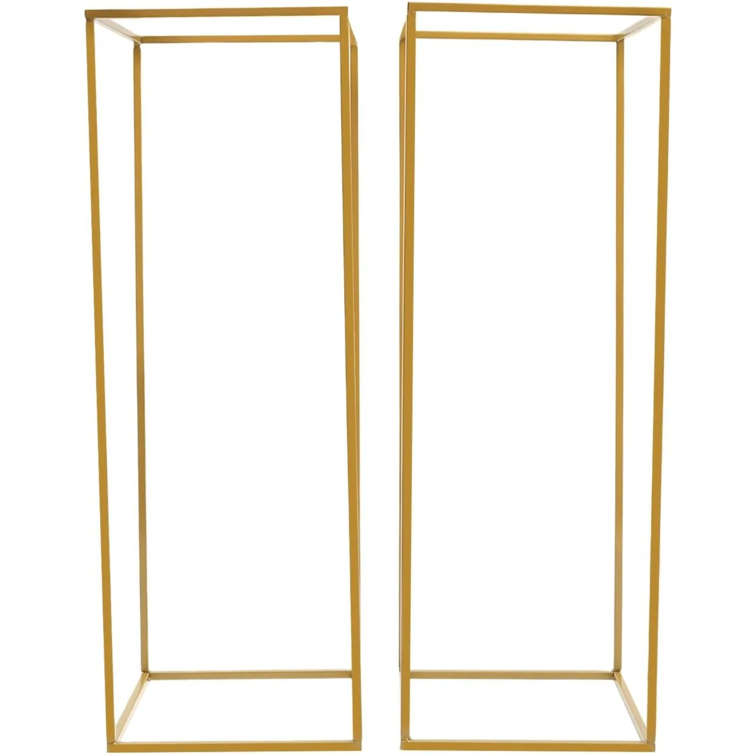 

2 шт. 31,5 "подставка для цветов для свадьбы металлические подставки прямоугольные золотые центральные части ваза для цветов для свадьбы в помещении и на открытом воздухе