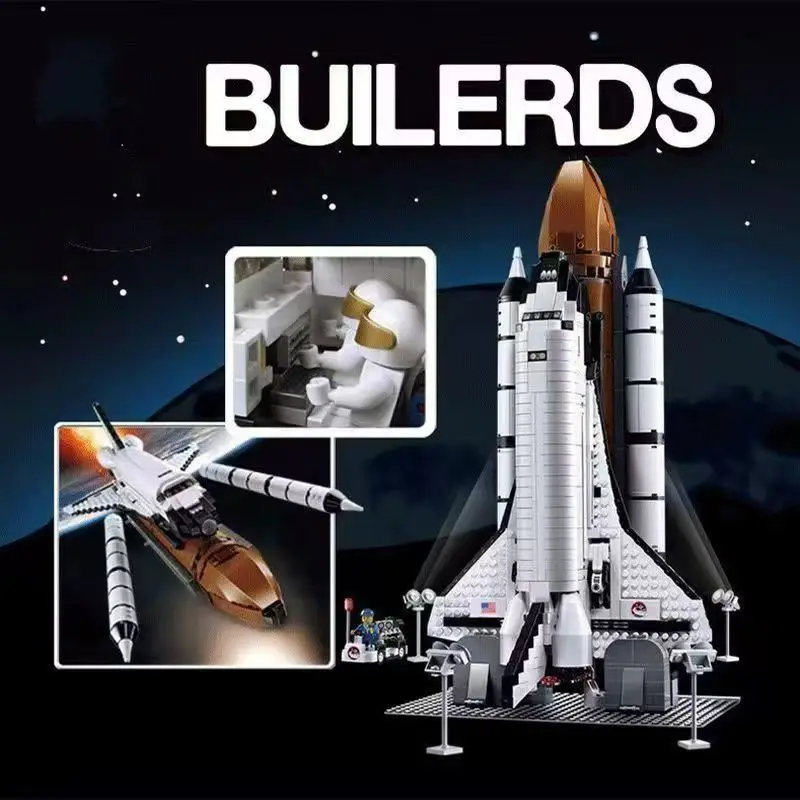 

1230 шт., космический челнок, экспедиция, совместимый, 10231, 16014, набор моделей, набор блоков, кирпичей, игрушки для детей, подарки