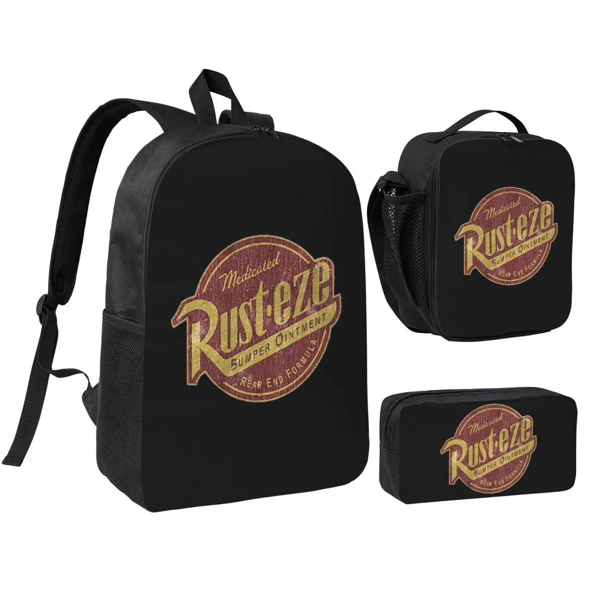 

Medicated Backpack Student BookBag School Bag Shoulder Bags 3ps Insulated Lunch Bag Pencil Case