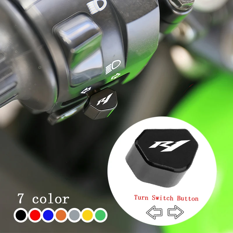 

Mototcycle Accessories Switch Button Turn Signal Switch Key Cap For YAMAHA YZFR1 YZF R1M R1 2009-2025 CNC Aluminum