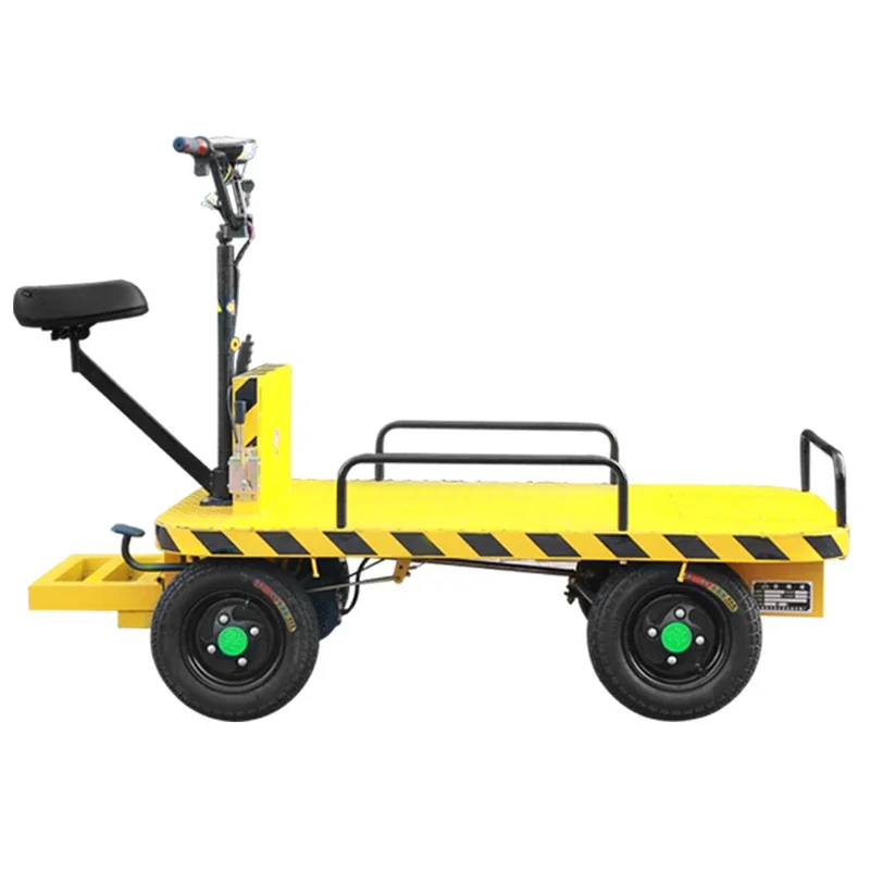 

LYN electric flat four-wheel trolley stall upside down donkey elevator pulling cargo storage truck