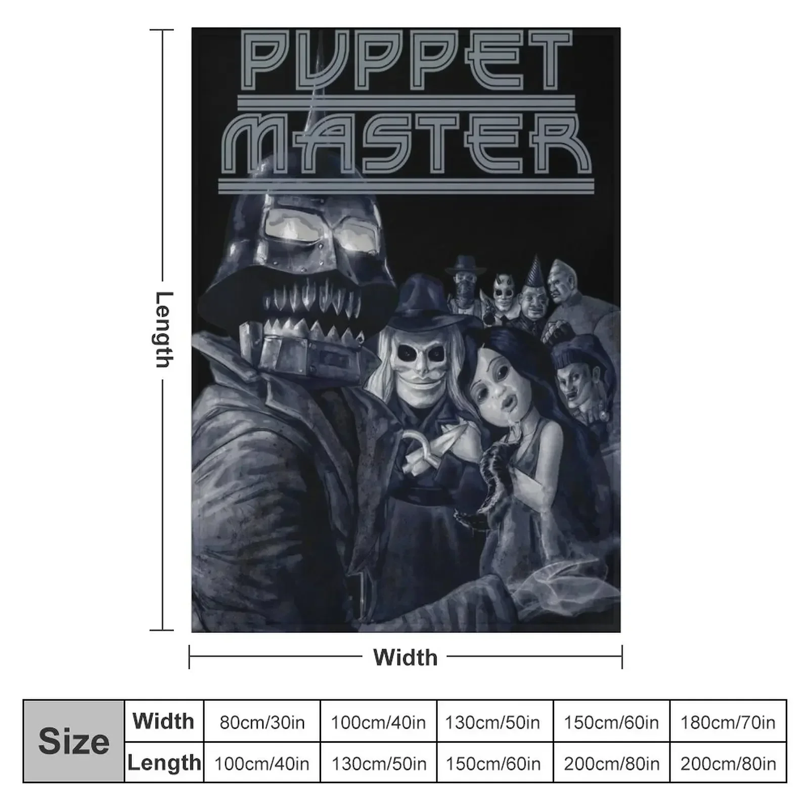 Puppet Master Throw Blanket couch cozy soft plush fuzzy picnic outdoor blanket