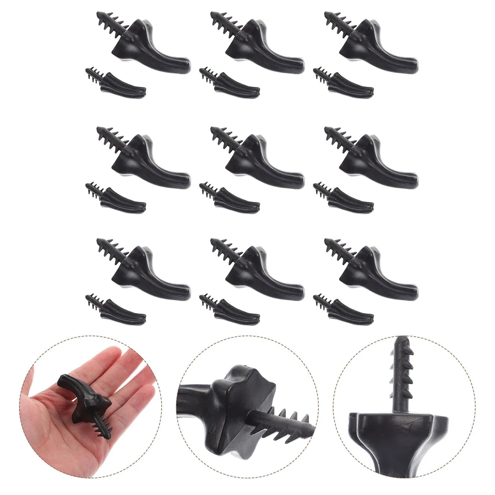 

24 Pcs Pumpkin Accessories Harvest Festival Stems Halloween Crafts Plastic DIY Handle Artificial Supplies