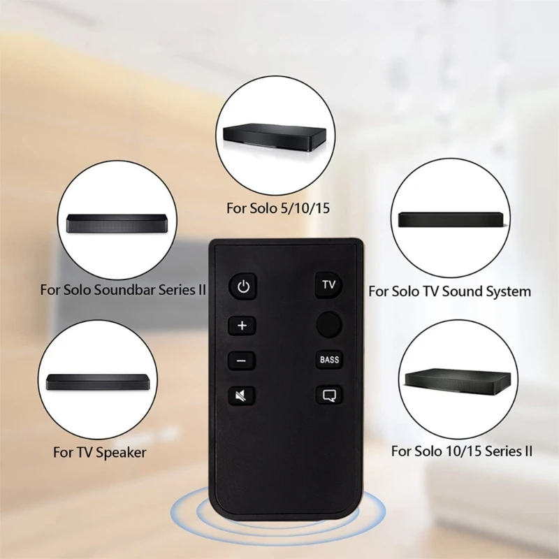 User Friendly Remote Control 8-Key for 5 10 15 Soundbar Replacement Repair