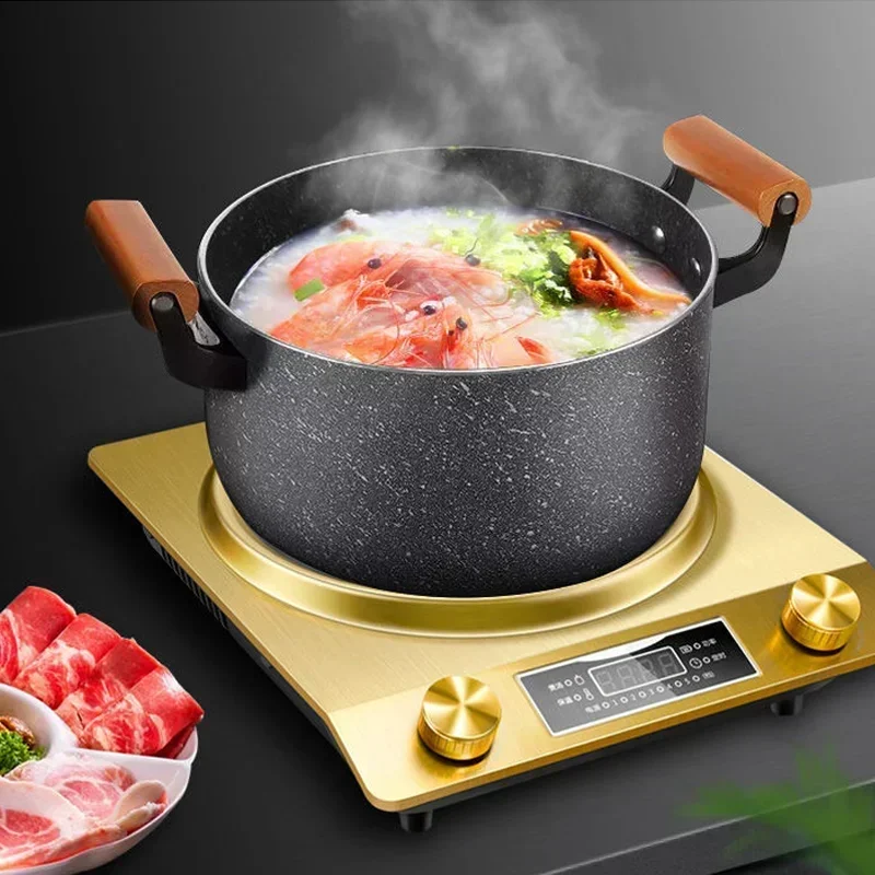 Household Full Set of For 3500W High-power Intelligent Concave Cooking Hot Pot Induction Cooker Commercial Induction Cooker