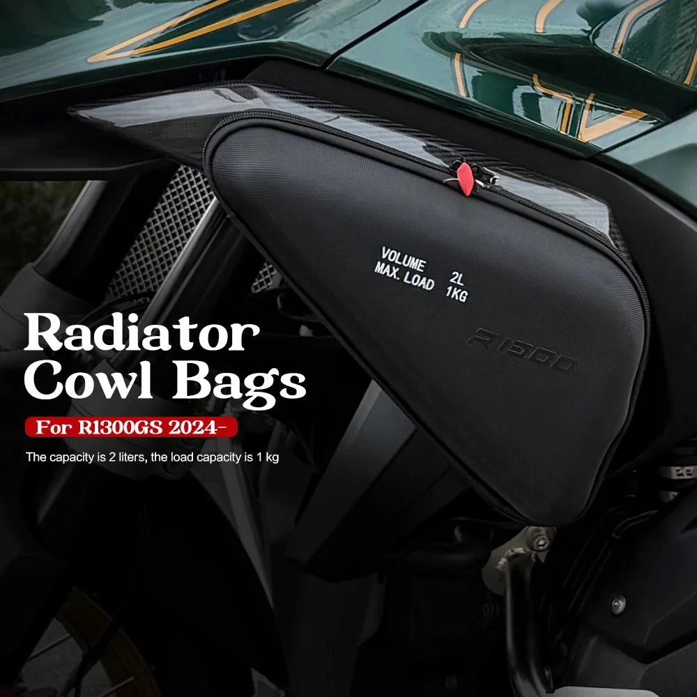 

New For BMW R 1300 GS GS1300 R 1300GS 2023 2024 2025 Motorcycle Left Right Radiator Cowl Bags Side Fairing Tool Bag 1KG