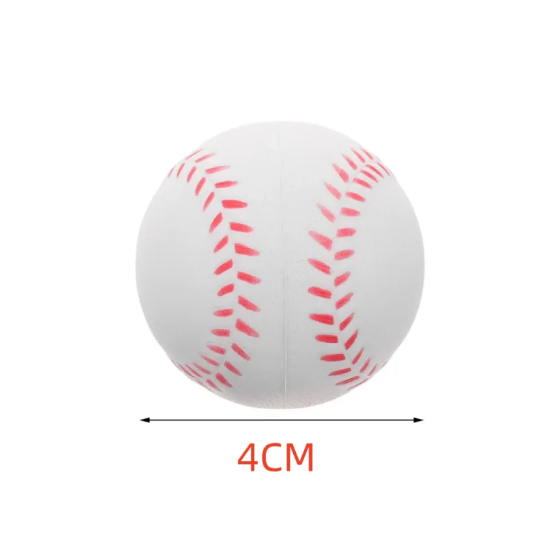 4 cm 12 stks PU Honkbal Zachte Spons Bal Speelgoed Outdoor Sport Praktijk Training Basis Bal Kids Decompressie Indoor Outdoor Speelgoed Bal