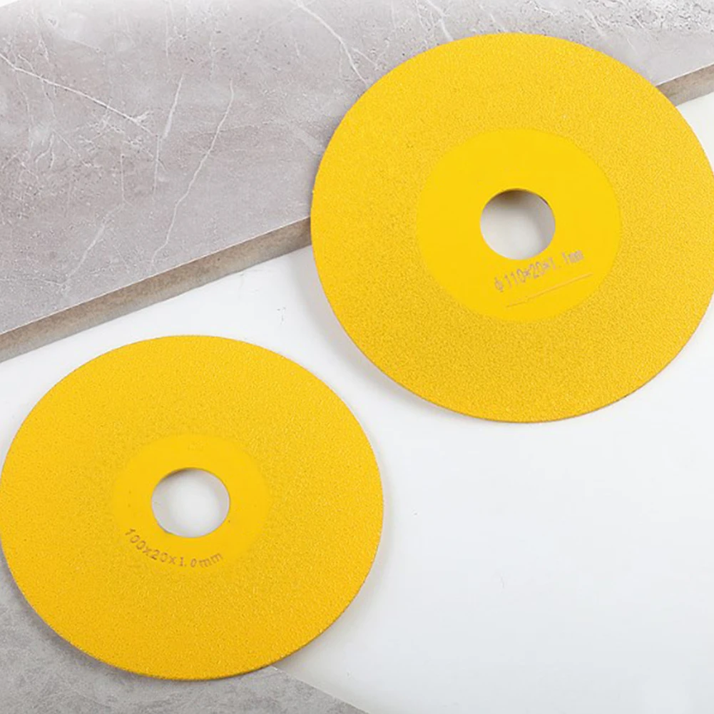 Manganese Steel + Emery Cutting Discs GrindingWheel Ceramic Saw Blade Tile Cutting Disc 100×20×1mm Grinding Tool