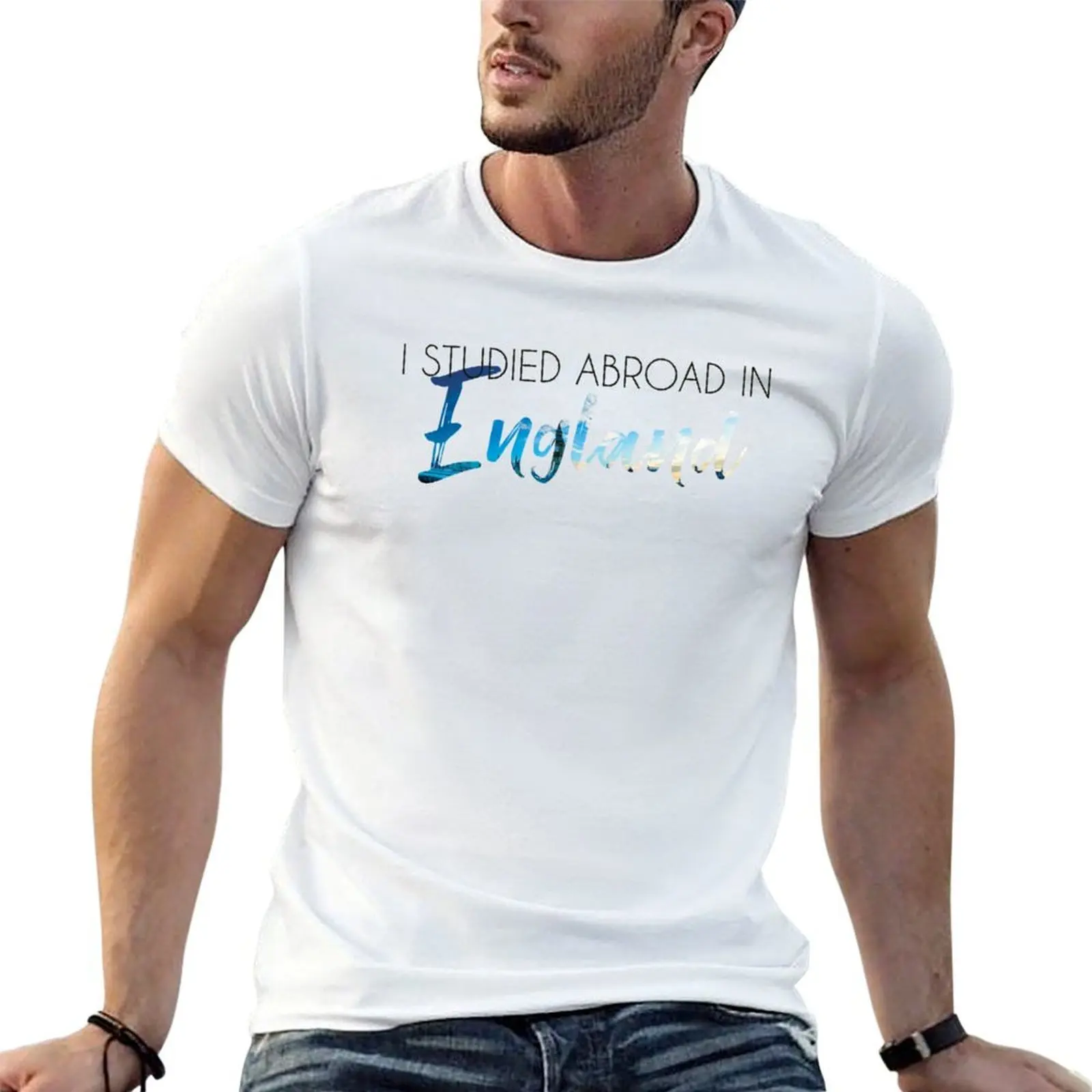 England Study Abroad T-Shirt anime stuff aesthetic clothes tee shirts for men