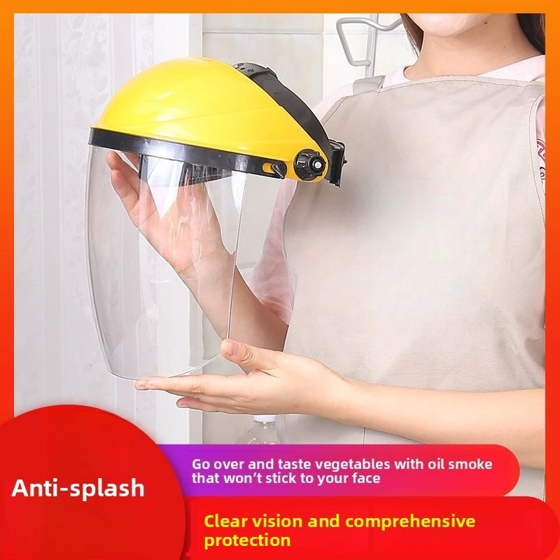 

Защитная маска Брызгозащищенная прозрачная голова Противоударная и противомасляная маска для лица от брызг кухонная маска для лица