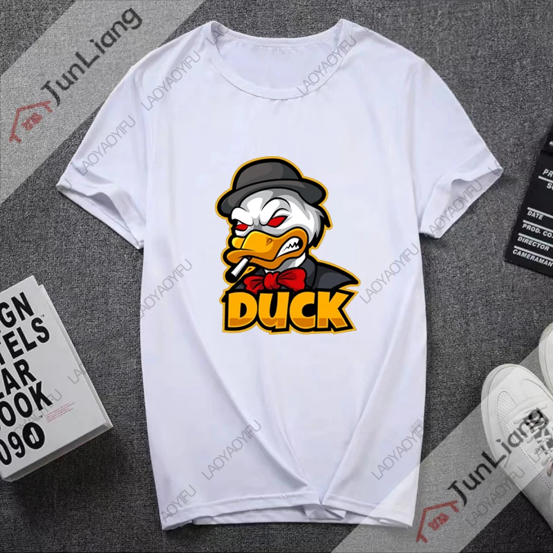 Little Mafia Duck Woman Clothing T Shirt for Women Clothes Top Y2k Tops Women's Blouse Harajuku Fashion T-shirts Goth Female