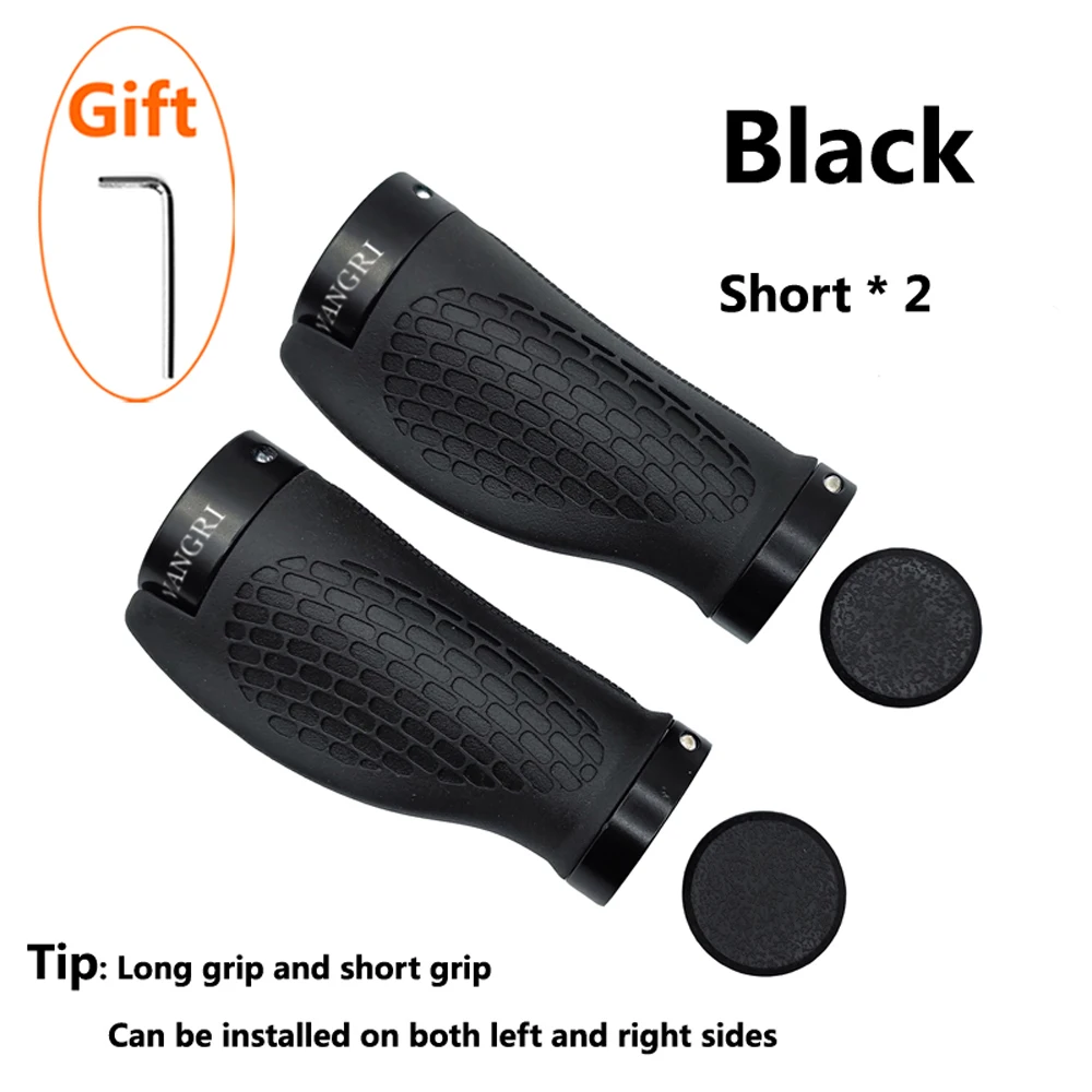 SHIZIWANGRI Fahrradlenkergriffe, langer und kurzer Gummigriff für Twist Shifter, Dual-Ring-Lock, Handauflage, passend für MTB-Faltrad – Detail 9