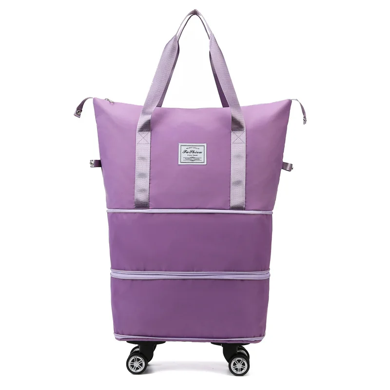 Moda saco de ginásio viajando destacável mudo roda universal saco de viagem portátil saco de armazenamento de bagagem grande capacidade esportes saco de yoga