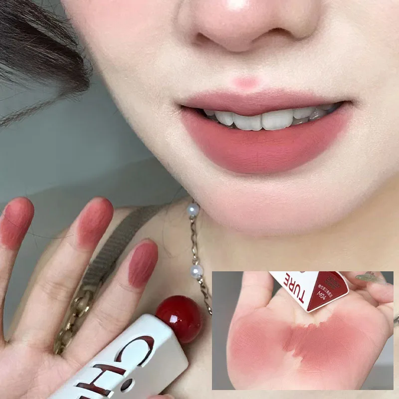 CHIOTURE Triangle Lip Pencils Cinnamon Milk Tea Color Lip Pencils Lipstick Lip Pencils