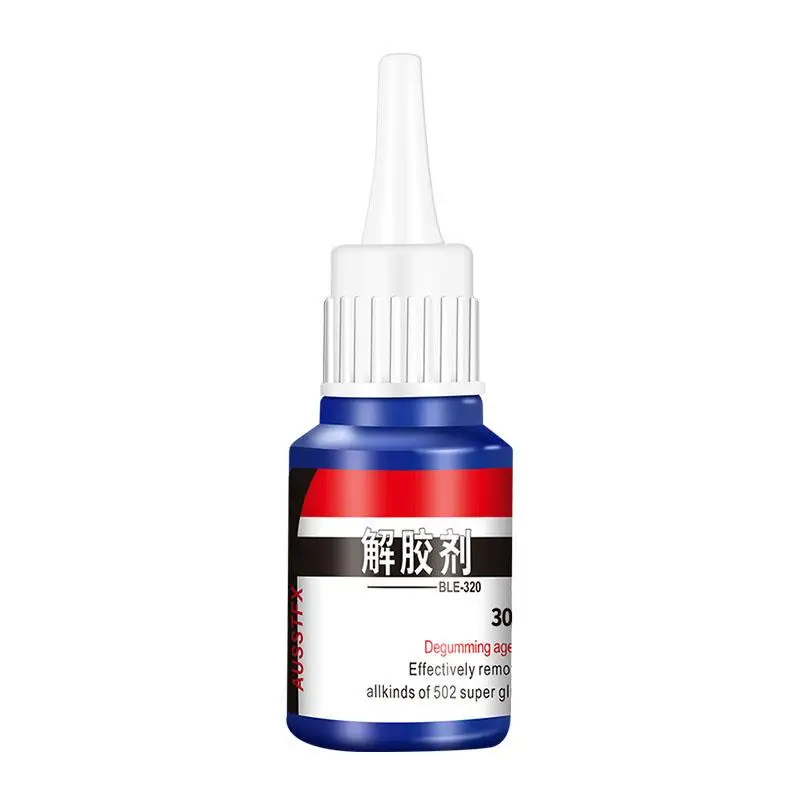 30g 502 Glue Remover Strong Efficient Glue Remover Acetone Cleaning Agent Dissolving Debonder Glue Degumming Agent