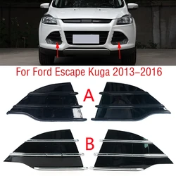 For Ford Escape Kuga 2013 2014 2015 2016 Car Front Bumper Fog Light Lamp Cover Frame Chrome Trim Foglight Foglamp Cap Hood