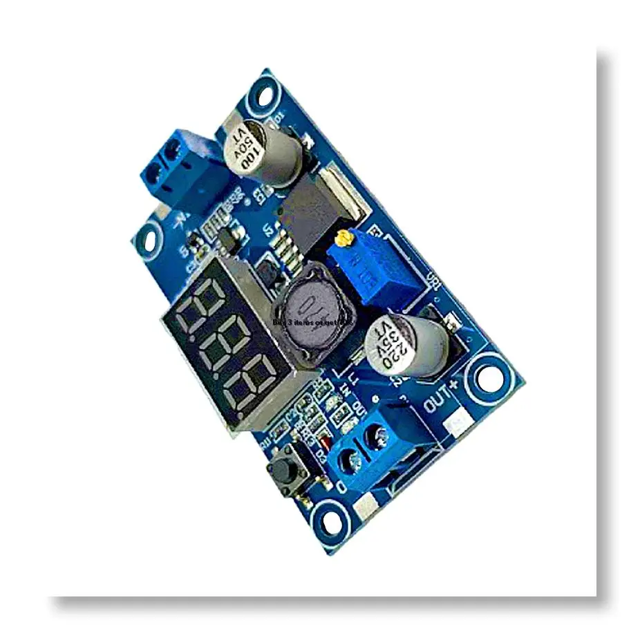 ✤LM2596 DC DC Adjustable Step Down Converter Voltage Regulator LED Display Voltmeter 4.0-40 To 1.3-37V Power Adapter