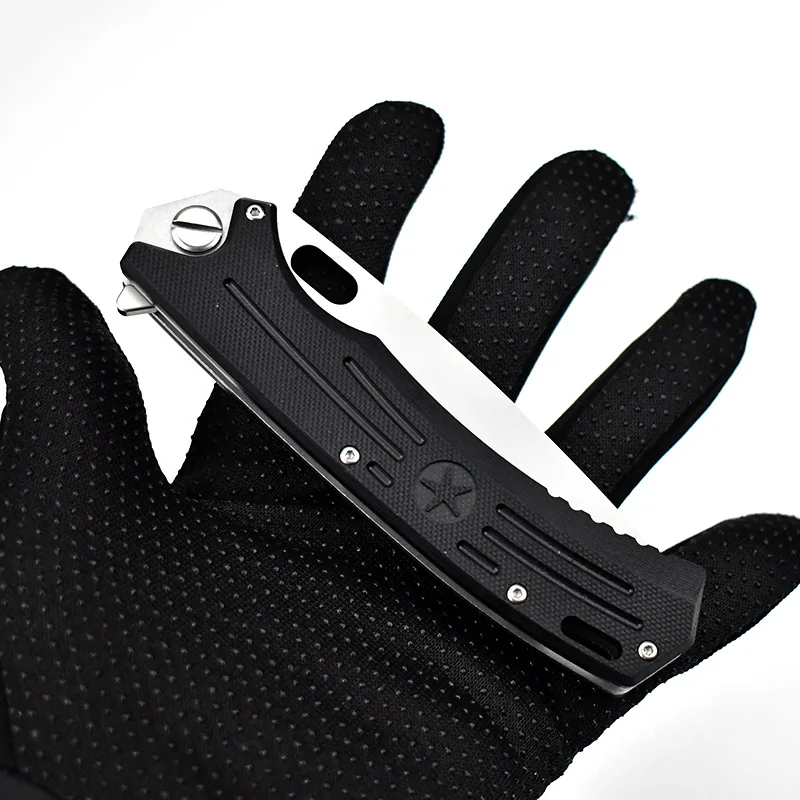 Russian  Outdoor EDC Folding Knife D2 Blade G10 Handle Ball Bearing Assisted Survival Camping Hunting Pocket Knives