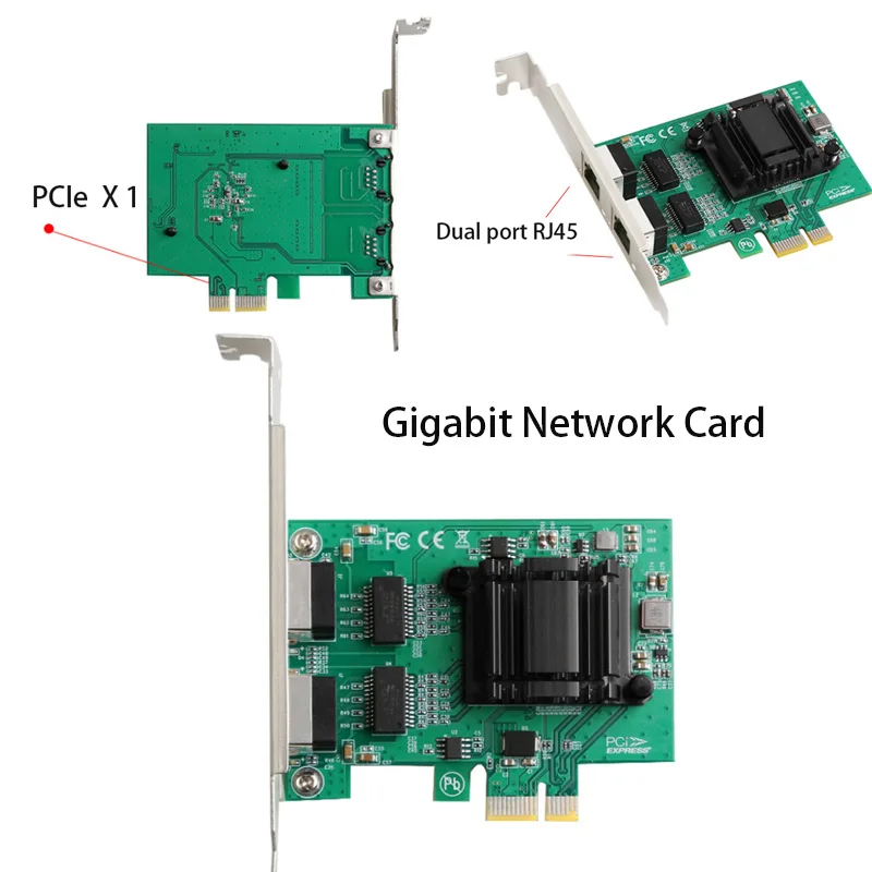 

10/100/1000M Гигабитная сетевая карта PCIE Сетевой адаптер Fast Ethernet RJ-45 LAN-адаптер Игровая карта PCIE Lan Card PCIE to Ethernet