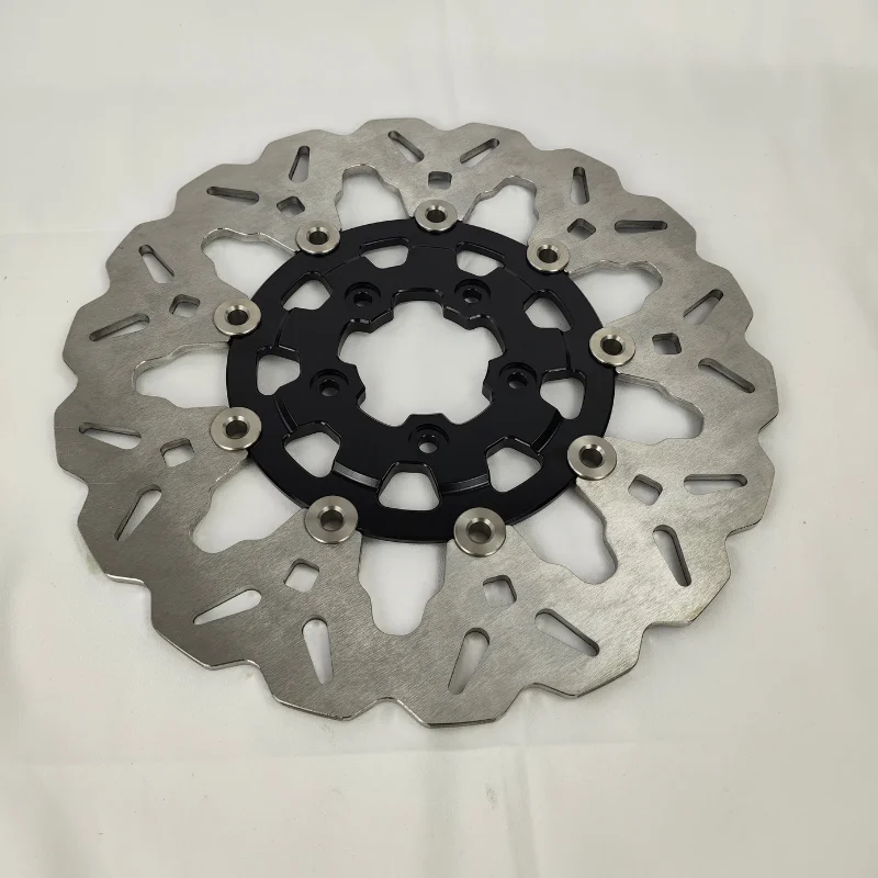 STLF 14 بوصة قطع غيار الدراجات النارية قرص فرامل ل Vrod ليلة قضيب العضلات فات بوي اندلاع بجولة الطريق الإنزلاق دراجة نارية تعويم الفرامل Di #3