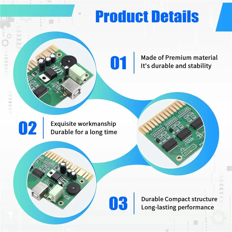 New MAME Arcade Machine Compatible For 28 Pin Board Game Controller PC To Jamma Converter PCB With USB Audio Cable
