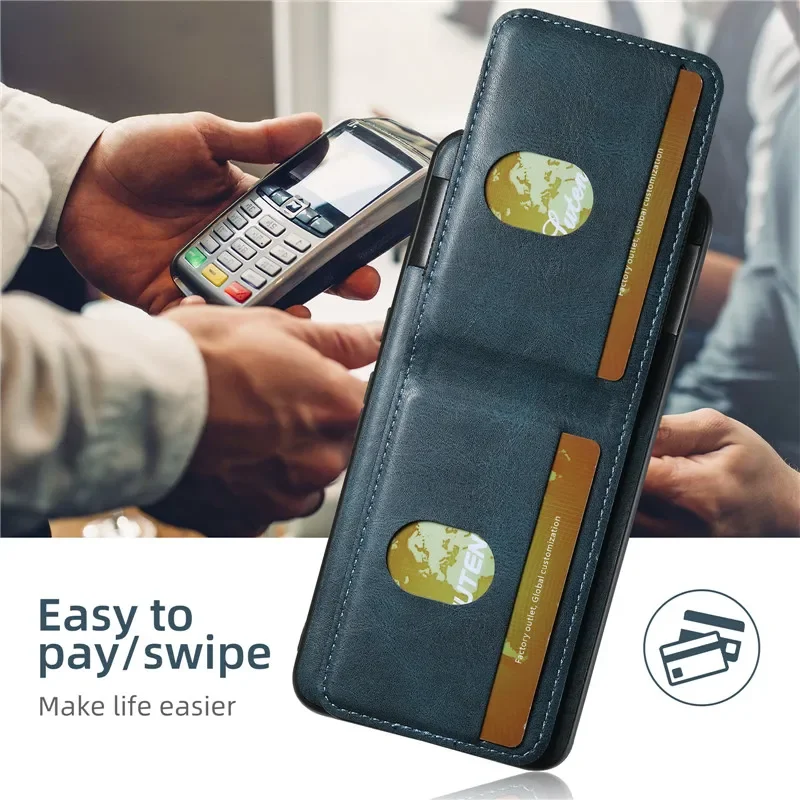 حافظة هاتف جلدية فاخرة متعددة الوظائف من EUCAGR لهاتف جوجل بيكسل 9 برو 8 7 6 برو حافظة لهاتف جوجل بيكسل 8A 7A 6A #2