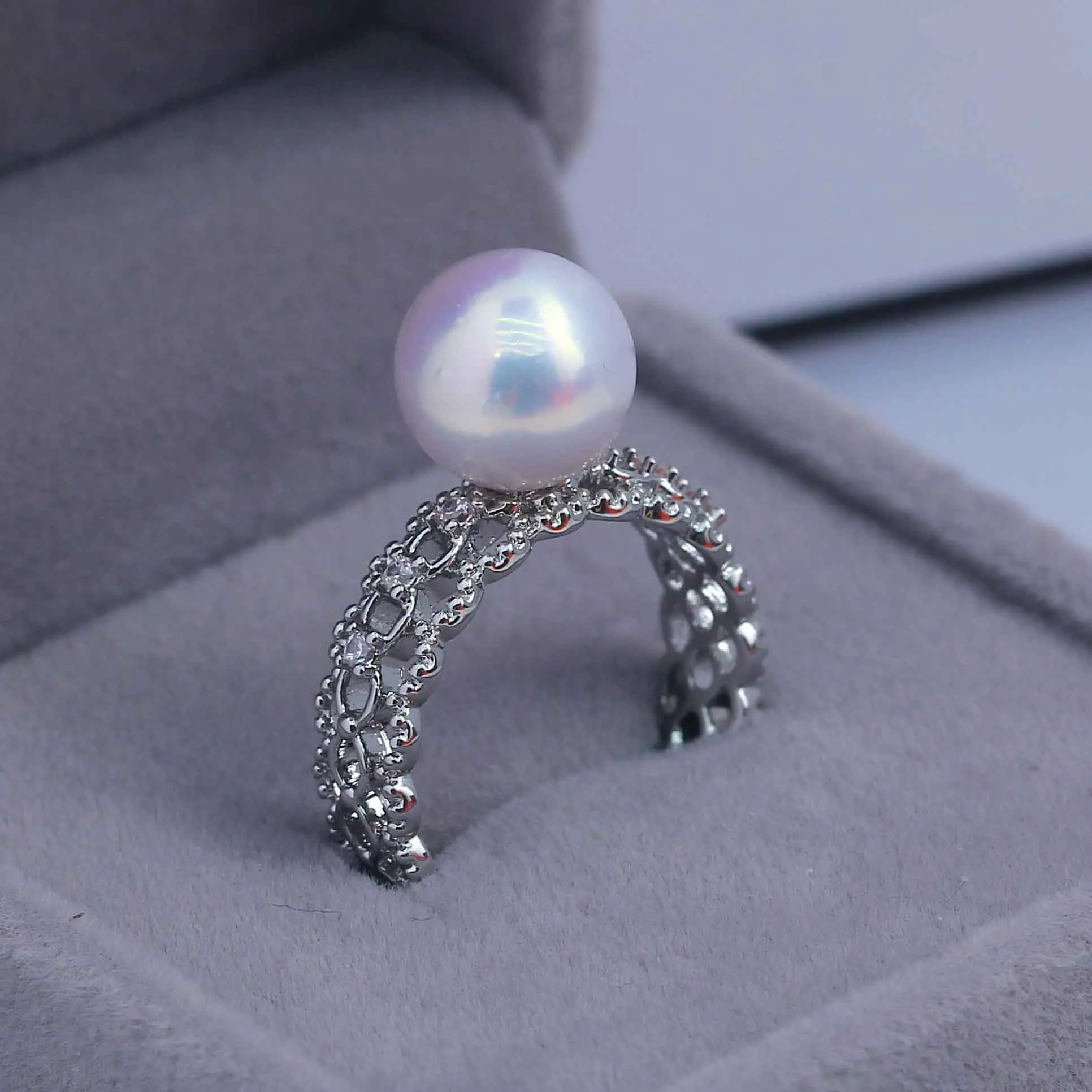 

5 шт. регулируемые позолоченные жемчужные кольца, фурнитура и аксессуары-для изготовления ювелирных изделий, оптовая продажа, товары для рукоделия 9-11 мм