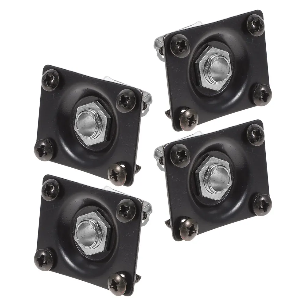 

4 Pcs Jack Plate Cover Electric Bass Accessories Metal Input Electric Guitar Jack Plate Socket Durable Fits Most Guitars