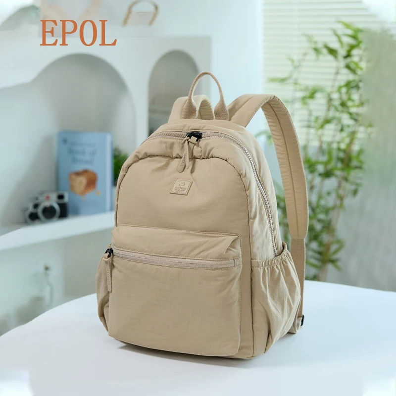 EPOL Women's Backpack 2026 Trend Casual Waterproof Fashion Backpack Nylon Teenagers Fashion Youth Students School Bag 3071-04