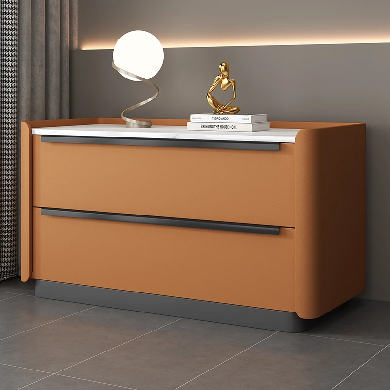 

Nordic Minimalist Nightstands Storage Design Modern Luxury Bedside Table Delicacy Trendy Mesita De Noche Bedroom Furniture