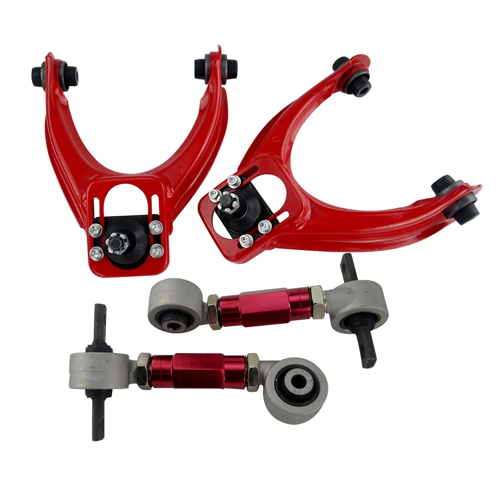 Hypertune - FRONT UPPER CONTROL ARM TUBE CAMBER KIT FOR 96-00 CIVIC  LX DX EK EJ TUBULAR + 92-00 Adjustable Rear Camber Arms