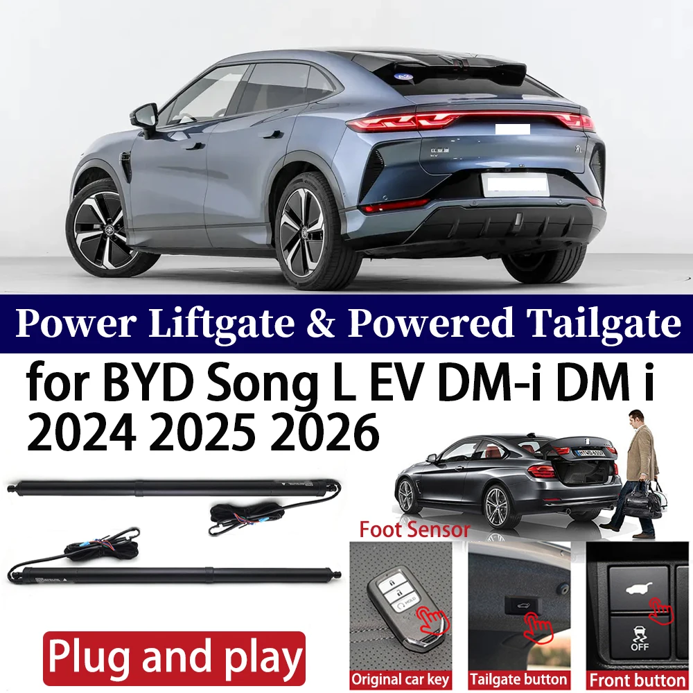 

for BYD Song L EV DM-i DM i 2024 2025 2026 Car OEM Power Liftgate Automatic One-Click Powered Tailgate Strut Plug and paly